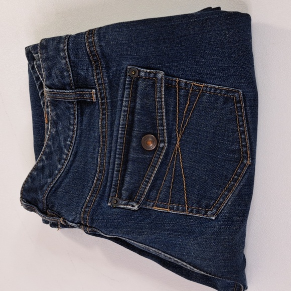 Loft Curvy Boot Blue Jeans Size 6 Snap Back Pockets - Picture 8 of 16